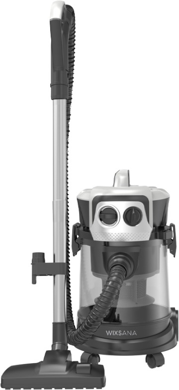 مكنسة كهربائية برميل ويكسانا، 1200 واط، 25 لتر، جاف/رطب - شفاف اسود product image