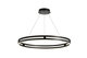 ثريا مودرن دائرية مشكاتي، 3000 كلفن، 55 واط، ألومنيوم أكريليك، LED - إسود product image 1