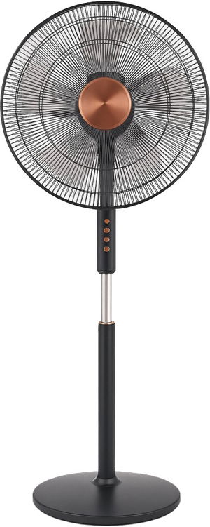 مروحة قائمة الكترو جنرال، 18 بوصة، 70 واط، 4 اعدادات سرعة، 6 شفرات، FST-GMT18 - اسود product image