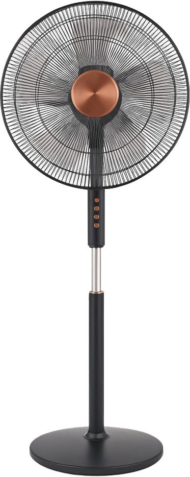 مروحة قائمة الكترو جنرال، 18 بوصة، 70 واط، 4 اعدادات سرعة، 6 شفرات، FST-GMT18 - اسود product image 1
