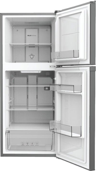 Haas HRTS219SINV Defrost Refrigerator, 219L, 7.7ft, Inverter, 2 Door - Grey product image 2