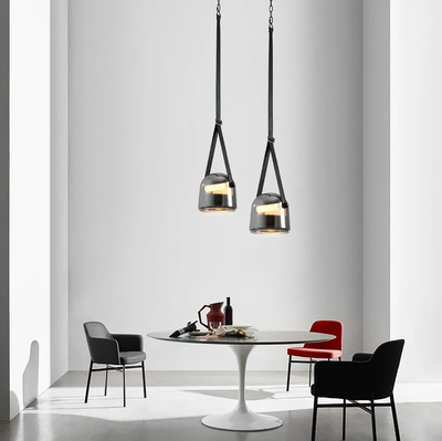ثريا معلقة مودرن مشكاتي، 3000 كلفن ، LED، ألومنيوم زجاج- إسود product image 1