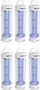 طقم صاعق حشرات برق ويكسانا، 6 حبات، 15 واط، اشعة فوق بنفسجية - ابيض product image 1