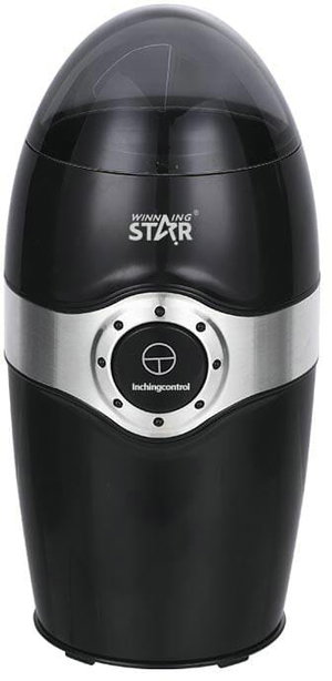مطحنة قهوة ويننج ستار، 70 جم، 150 واط، قفل امان، ST-9710 - اسود product image