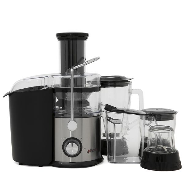 Edison JB-70T Juice Extractor, 800 Watts, 2 Speeds, 4 in 1 - Silver Black product image