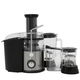 Edison JB-70T Juice Extractor, 800 Watts, 2 Speeds, 4 in 1 - Silver Black product image 1