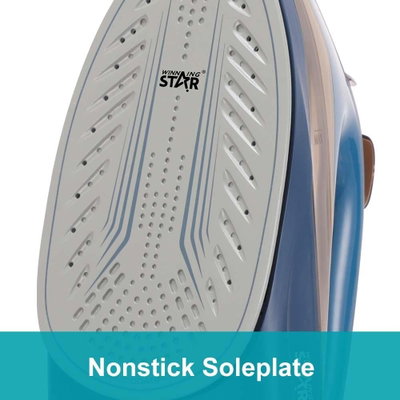 Winning Star ST-6100 Ceramic Steam Iron, 350ml, 2200W, Self-Cleaning - Blue product image 2