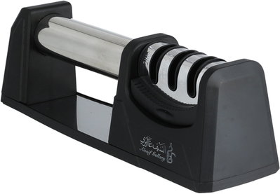 Al Saif Gallery Stainless Steel Knife Sharpener, 3 Slots, 22Cm - Black Silver product image 2