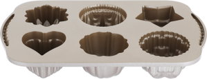 قالب كيك مافن جرانيت ماريسا لونينا، 6 خانات، 17.6x11x2.8 سم - ذهبي product image 2