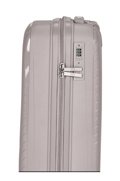 طقم شنط سفر بولي بروبيلين ليمرا، 3 مقاسات، 4 عجلات، بزاوية 360 درجة، LMA-PP519 - بيج product image 5