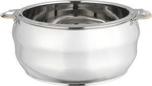 حافظة طعام سما ستانلس استيل بوهارا، 2 لتر، دائري - فضي ذهبي product image 2