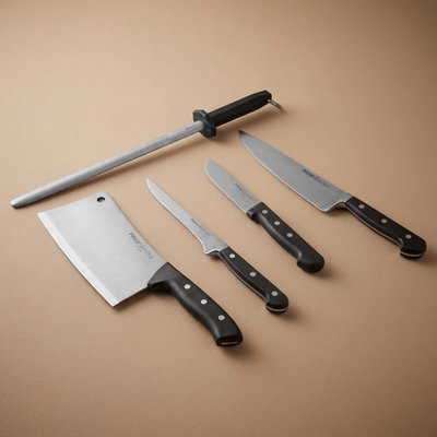 Al Saif Gallery Steel Cook Knife, 21 cm - Black product image 1