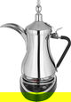 طقم دلة قهوة مع فناجين استيل دلة الخليج، 8 قطع، 1000 واط، 1 لتر - فضي product image 1