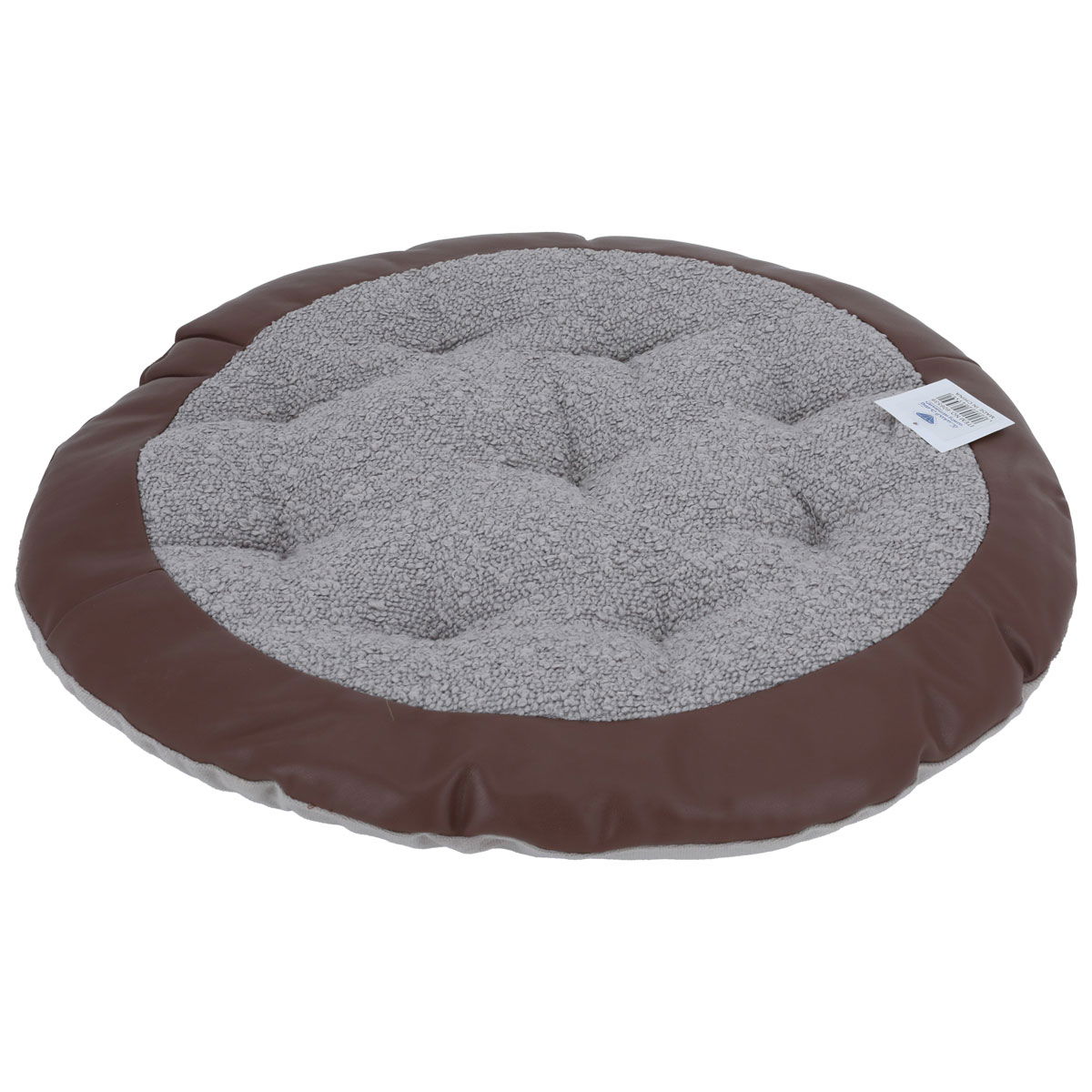Al Saif Gallery Fiber Pillow, Round - Grey product image 1