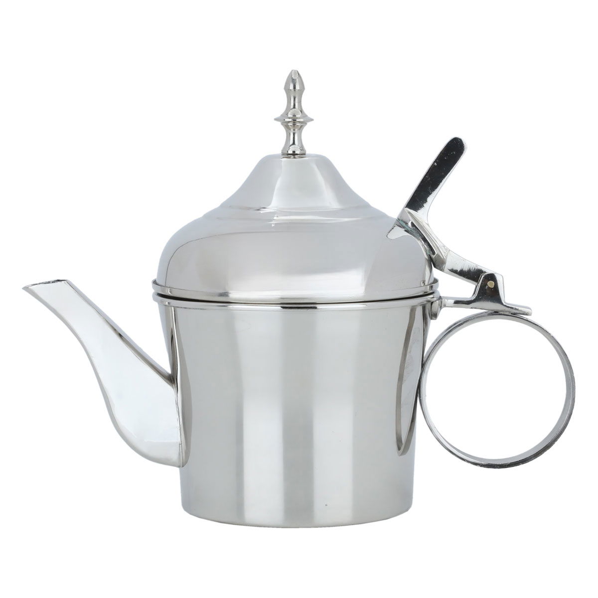 Al Saif Gallery Steel Teapot, 1.5 Liter, Round - Silver product image