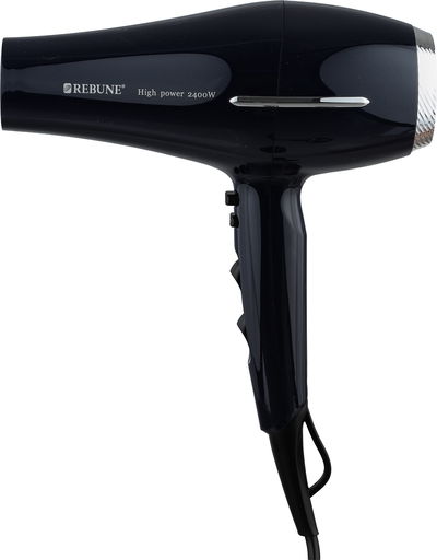 مجفف شعر ريبون، 2400 واط، 7x21x20 سم، قطعة توجيه - أسود فضي product image 3