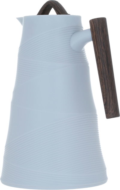 Glory Bamboo Thermos, 1 liter, glass inner container, plastic outer shell - Light Grey product image 3