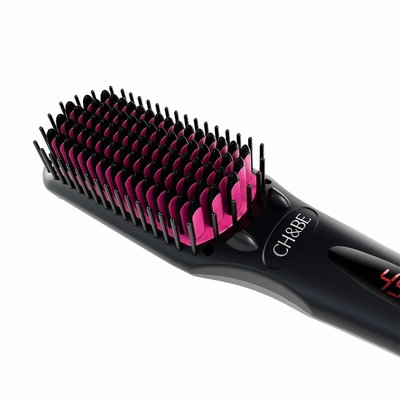 Cherry & Berry Hair Straightening Brush, up to 232°C, automatic shut-off after 60 minutes, CB-H09-BLK - Black product image 4
