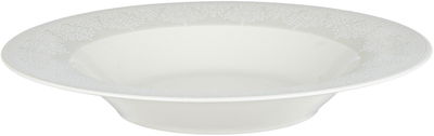 Al Saif Gallery Porcelain Dinnerware Set, 24 Pieces, Embossed, Round - White product image 3