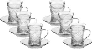 طقم بيالات مارية زجاج سيف بلص، 12 قطع - شفاف product image