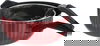 Saif Plus Teflon Frying Pan with Strainer, 22 cm, Glass Lid - Red product image 4
