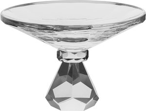 Al Saif Gallery Glass Serving Stand, Base, 15X15X10 Cm - Clear product image