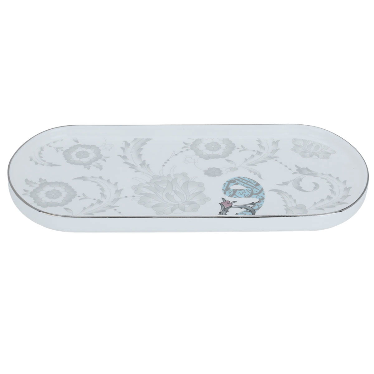 Al Saif Gallery Porcelain Dessert Serving Dish, 31X14X2 Cm, Oval - White product image 1