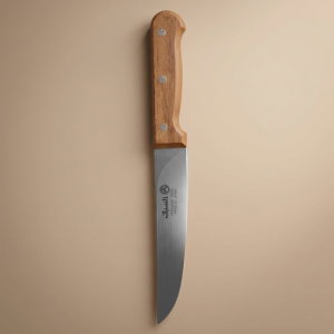 Steel knife with sword handle, 6 inches, Japanese - brown product image