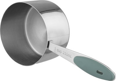 Al Saif Gallery Stainless Steel Measuring Cup Set, 4 Pieces, Silicone Handle - Silver product image 4
