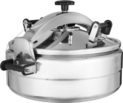 Al Saif Plus Aluminum Pressure Cooker, 25 Liters - Silver product image 3