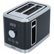 حماصة خبز ديجيتال إديسون، 800 واط، 2 شرائح، TA1075-GS/BK - أسود product image 1