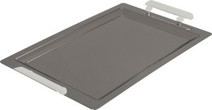 طقم طوفريات ستانلس استيل السيف غاليري، 3 قطع، مستطيل، يد فضي- أسود لامع product image 2