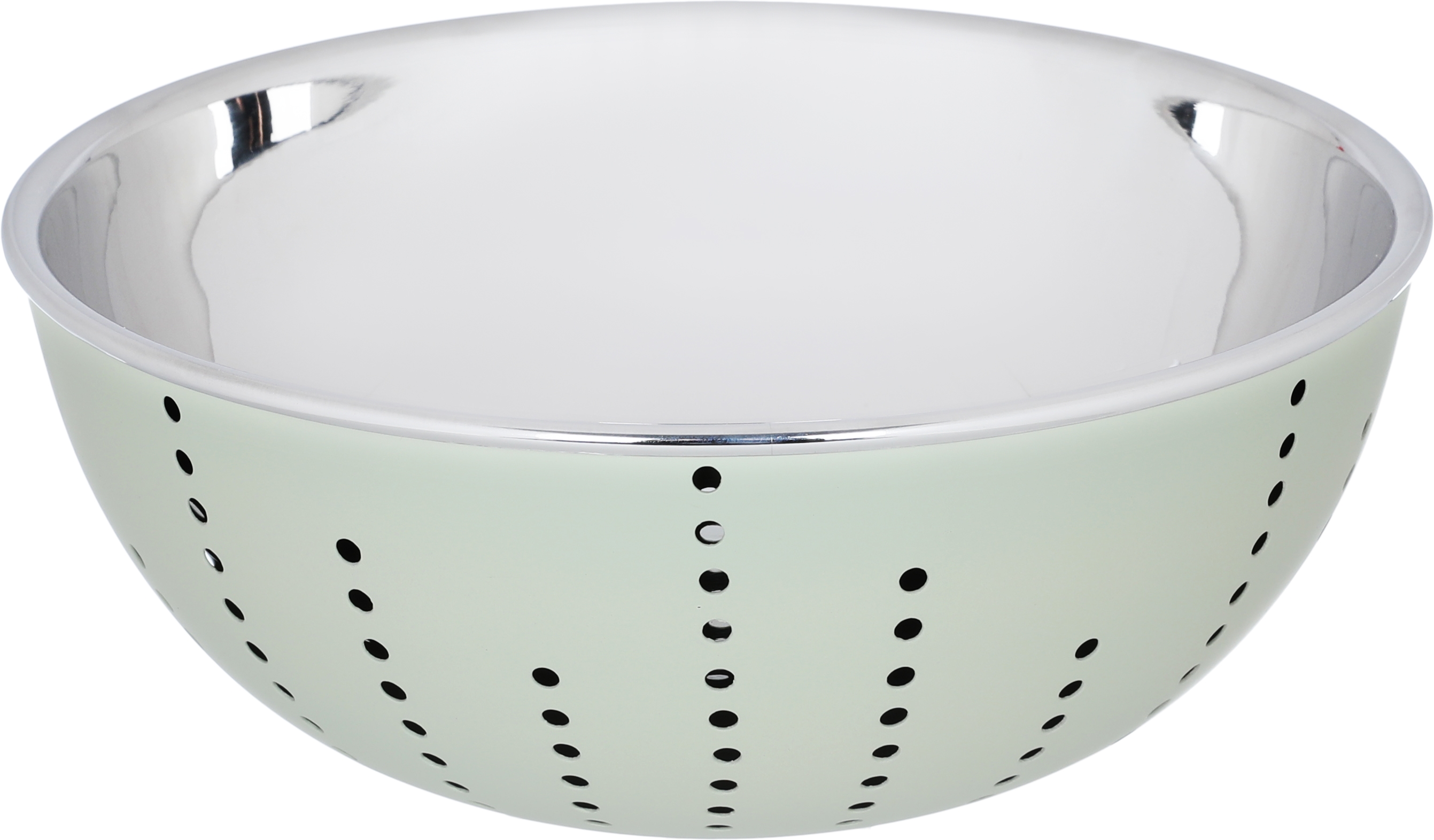 Al Saif Gallery Steel Round Bowl, 24 x 24 x 10 cm, with double bottom, medium - beige product image