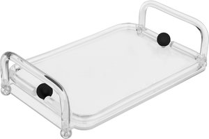 طوفرية تقديم أكرليك السيف غاليري، 34x23x4 سم، مستطيل، مسكي يد - شفاف أسود product image 2