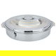 Al Saif Gallery Steel Oval Food Container, 5.5 L, 40 cm, Gilded - Silver product image 1