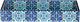 Al Saif Gallery wooden serving tofir, 13 x 5 x 2 cm, rectangle - blue product image 2