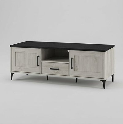 وحدة تلفزيون خشب MDF، 40×160×25 سم - أبيض product image 3