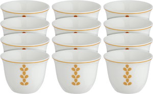 طقم فناجين قهوة سعودي بورسلان السيف غاليري، 12 قطعة، منقوش - متعدد الألوان product image