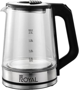 غلاية كهرائية رويال، 1500 واط، 2 لتر، RA-EK2053 - فضي product image