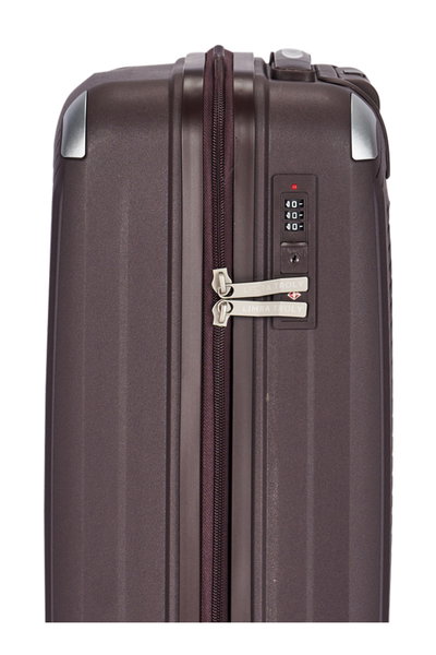 طقم شنط سفر بولي بروبيلين ليمرا، 3 مقاسات، 4 عجلات، بزاوية 360 درجة، LMA-PP512 - بني product image 5