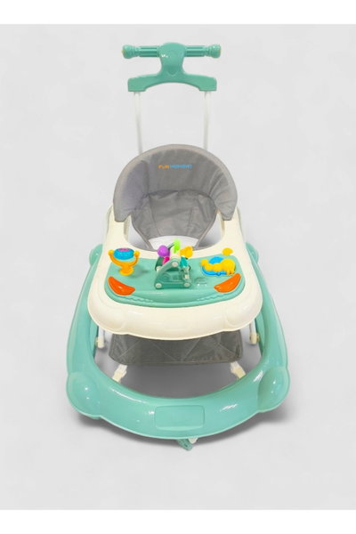 مشاية اطفال فان مومونت، قابلة للطي، مزودة بألعاب وزر موسيقى - اخضر product image 3