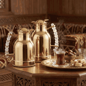 طقم ترامس استيل السيف غاليري فريدة، قطعتين، 0.7 / 1 لتر - ذهبي product image 2