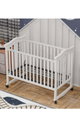 سرير اطفال خشب الصنوبر فان مومنت، 120×60 سم، مع ناموسية - ابيض product image 3