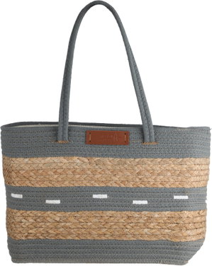 Al Saif Gallery Wicker Thermos Bag, 45x27 cm - Dark Gray Beige product image 2