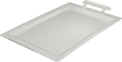 Al Saif Gallery Stainless Steel Serving Tray, 43x18x1.7 cm, Rectangular - Silver product image 1