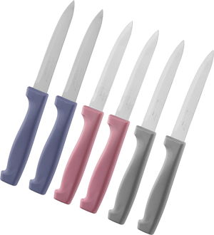 طقم سكاكين استيل السيف غاليري، 6 قطع، 4 بوصة - متعدد الالوان product image