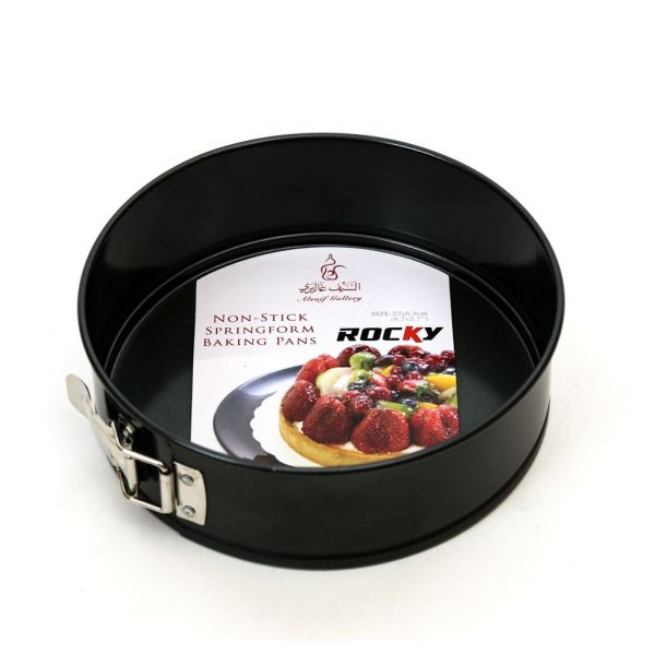 صينية تشيز كيك استيل السيف غاليري، 22 سم، دائري - أسود product image