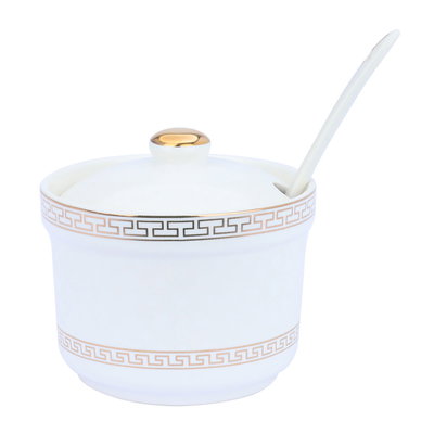 Al Saif Gallery porcelain glassware and cups set, 27 pieces - white product image 4