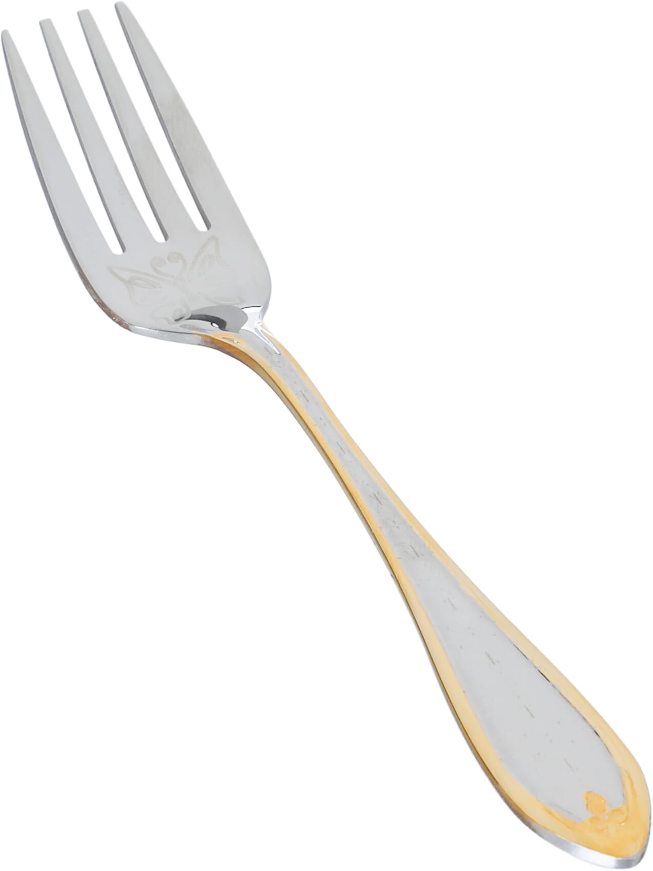 Al Saif Gallery steel spoon set, engraved, stand, 30 pieces - gold product image 5