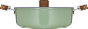 طقم قدور طهي سيراميك تورنادو، 9 قطع - اخضر product image 5
